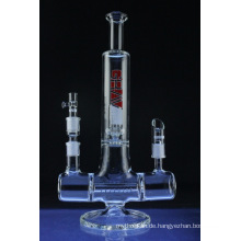 Dual-Action-Doppel-Joint-Shisha-Glas Rauchen Wasserpfeife (ES-GB-544)